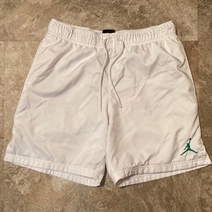 Air Jordan white basketball shorts